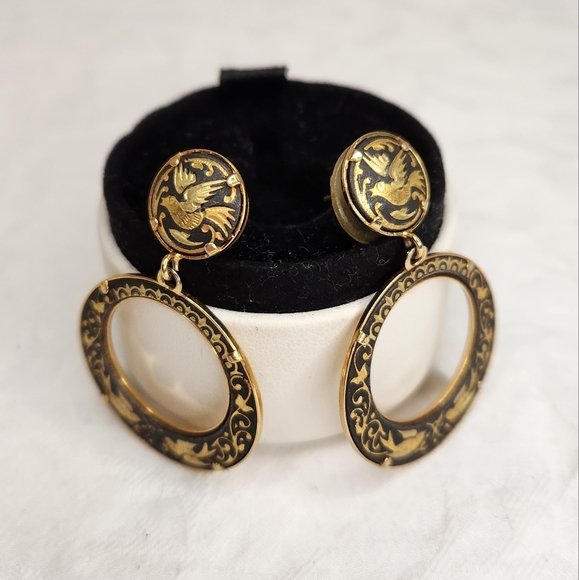 Damascene Earrings & Bracelet - Picture 3 of 7